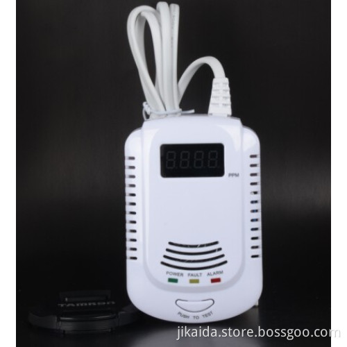 auto real human voice prompt lpg gas leak detector with LCD